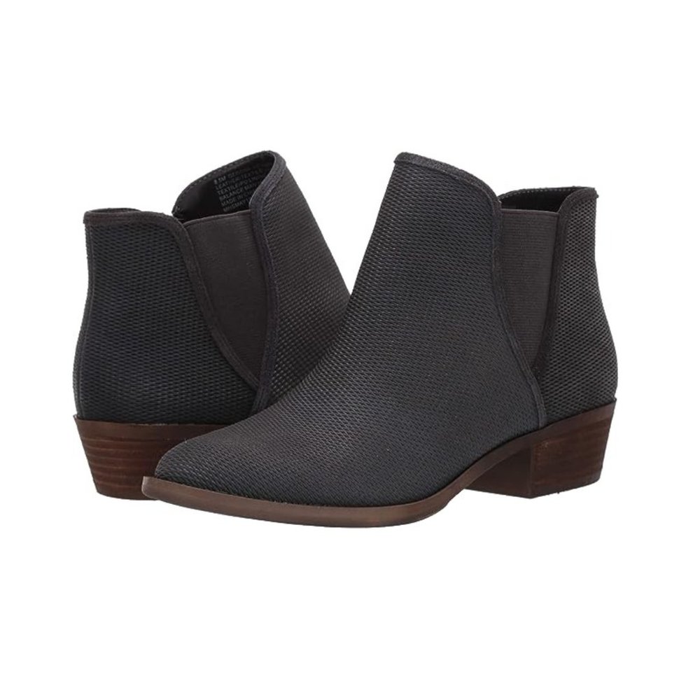 Kensie Women's Gerona KS193001 Side Zip Dark Grey Ankle Bootie Women's 9M